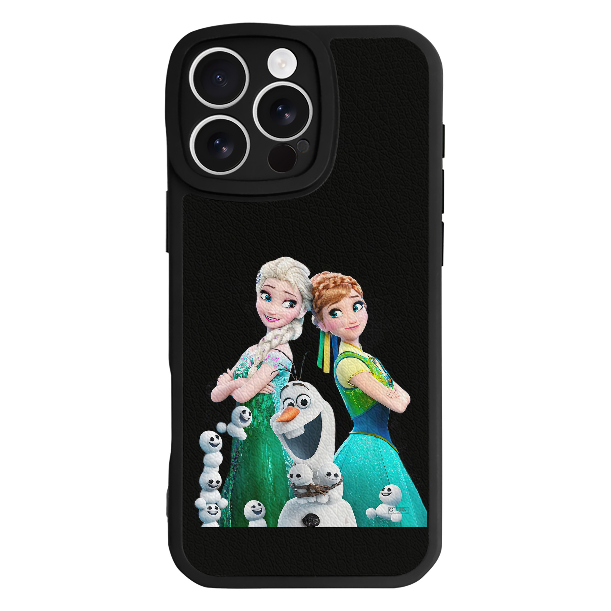 （画像用） アナと雪の女王 アンナ エルサ Frozen Anna Elsa 【iPhone 16シリーズ対応】シリコンスマホケース（レザー調） 材質：シリコン